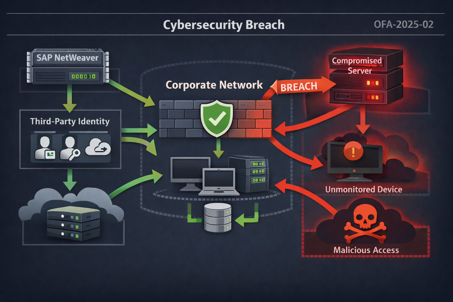 JLR Breach Analysis (OFA) - Third-Party Identity Exposure and KEV Prioritization Gaps